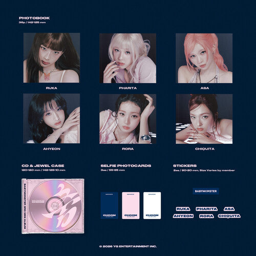 BABYMONSTER - Choom / Choom (POSTER STICKER CD) | Mint (M) Mint (M)
