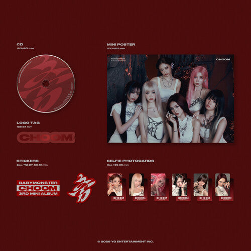 BABYMONSTER - Choom / Choom (POSTER STICKER CD) | Mint (M) Mint (M)
