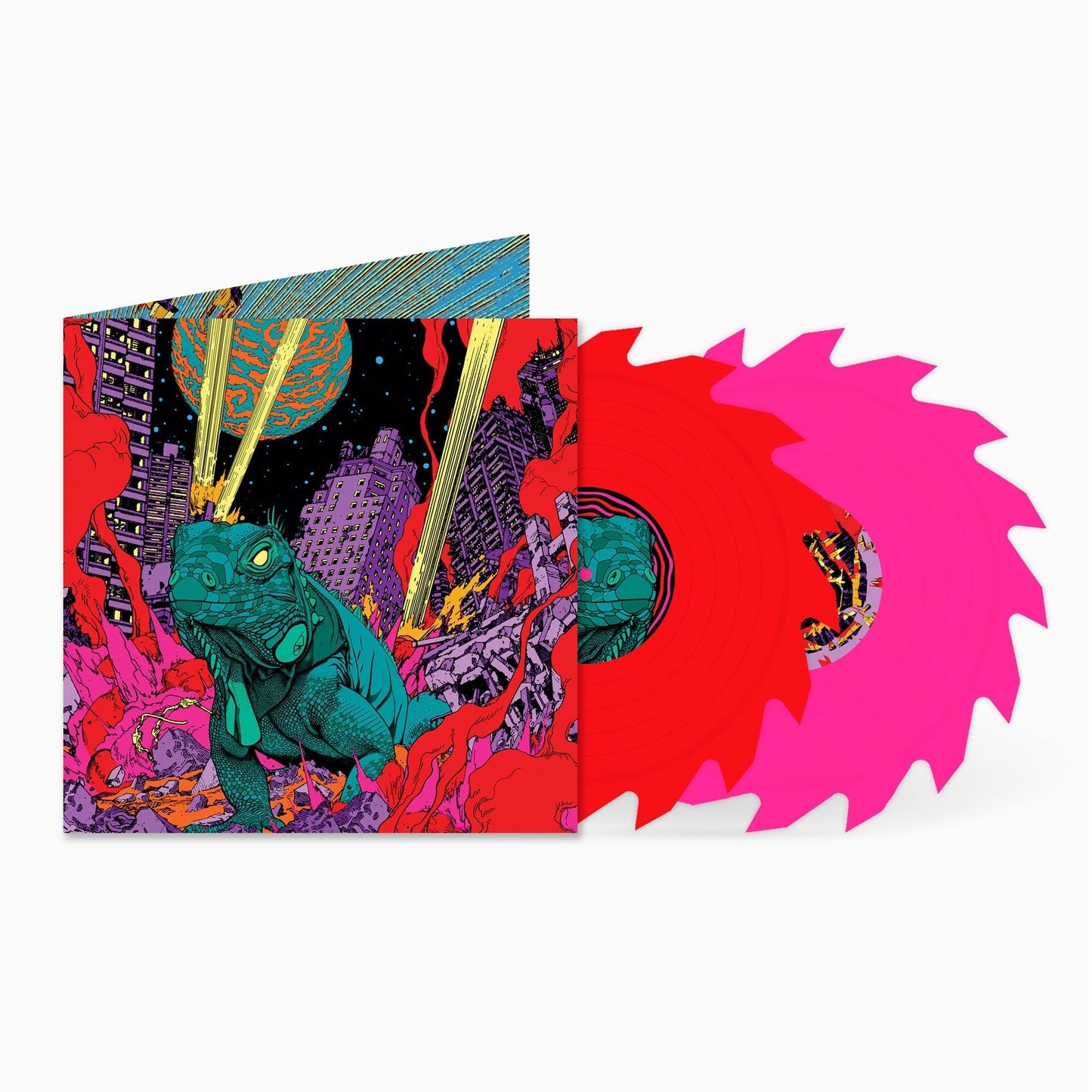 King Gizzard And The Lizard Wizard - Petrodragonic Apocalypse Live (PINK RED BUZZ SAW SHAPED COLOR 2xVINYL) | Mint (M) Mint (M)