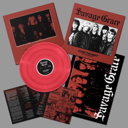 Savage Grace - (PRESALE 6/26/26) Curse the Night - 82-84 Demos (POSTER RED VINYL) | Mint (M) Mint (M)