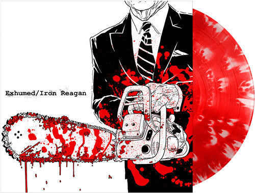 EXHUMED / IRON REAGAN - Exhumed / Iron Reagan (RED WHITE SPLATTER VINYL) | Mint (M) Mint (M)