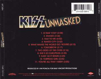 KISS - Unmasked (CD) | Excellent+ (EX+)