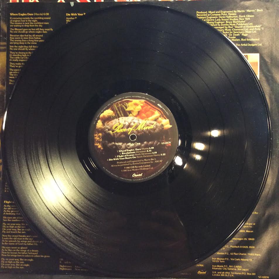 Iron Maiden - Piece Of Mind (VINYL) | Excellent+ (EX+) Excellent (EX)