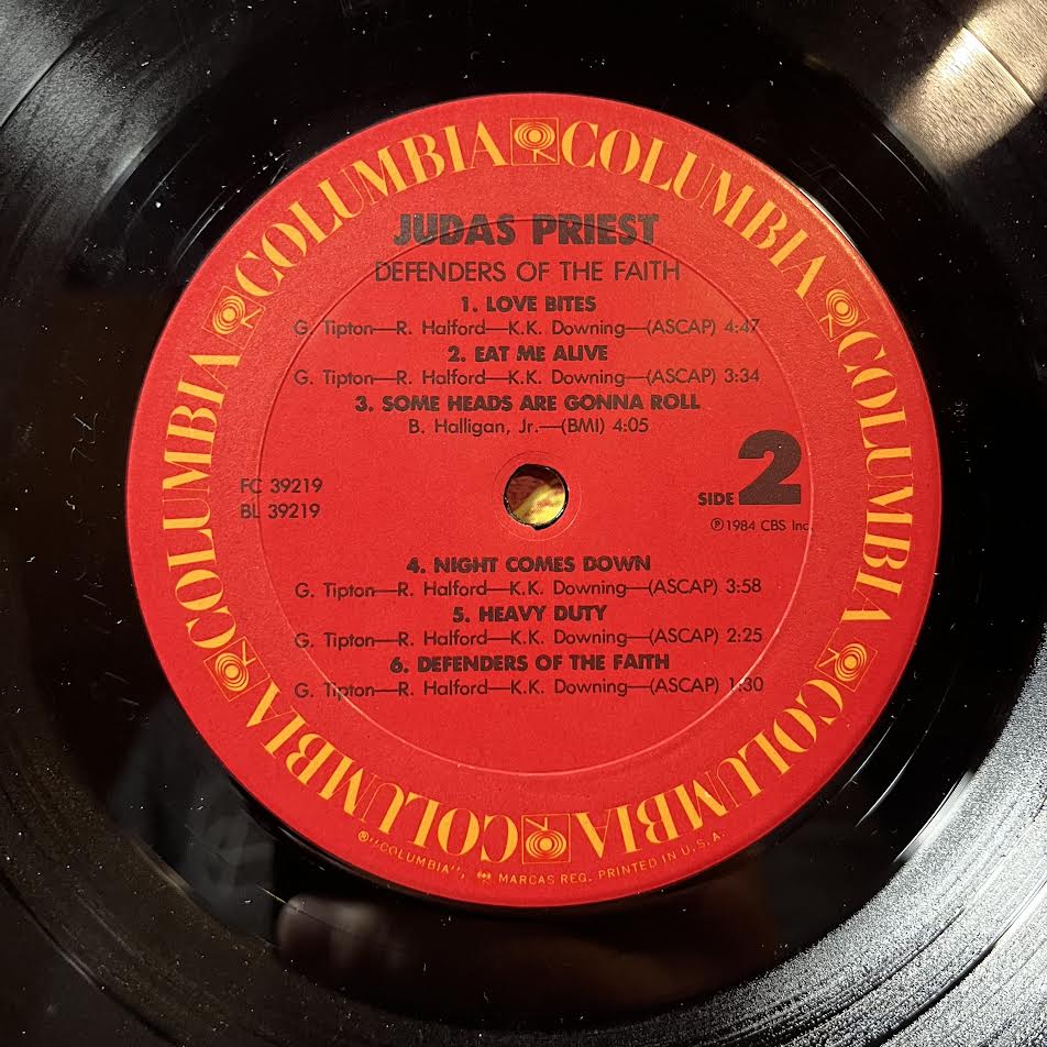 Judas Priest - Defenders Of The Faith (VINYL) | Excellent+ (EX+) Excellent (EX)