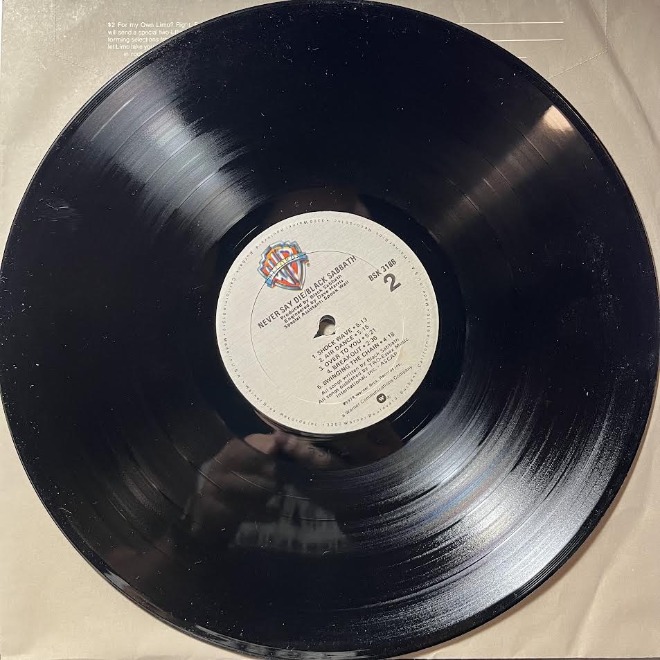 Never Say Die! (VINYL) | Excellent (EX)