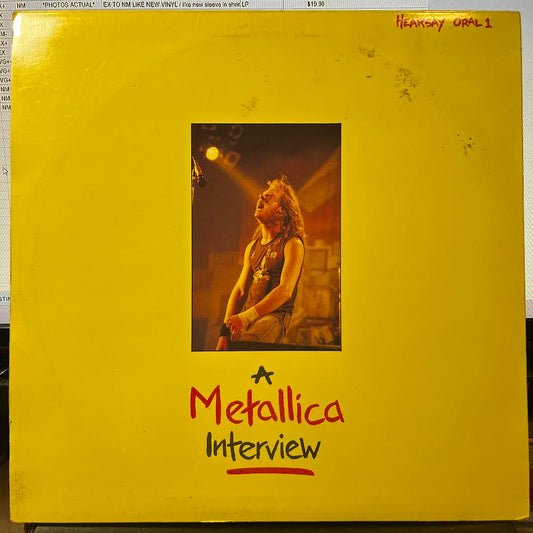 Metallica - Stand Up And Shout - A Metallica Interview ( YELLOW VINYL) | Near Mint (NM) Excellent+ (EX+)