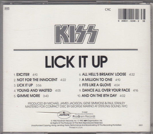Kiss - Lick It Up (CD) | Near Mint (NM) Near Mint (NM)