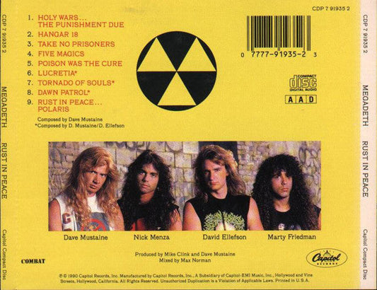 Megadeth - Rust In Peace (CD) | Near Mint (NM or M-)