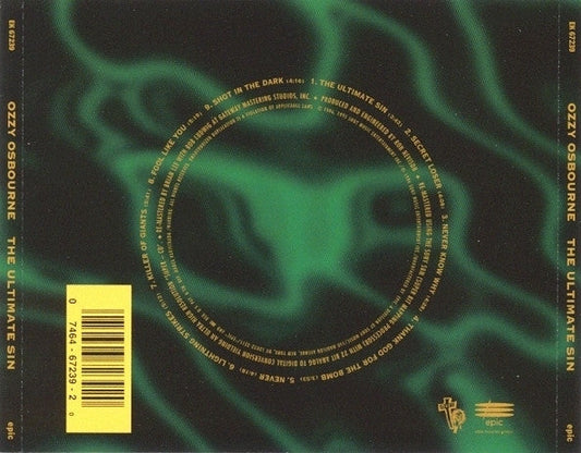Ozzy Osbourne - The Ultimate Sin (CD) | Near Mint (NM) Near Mint (NM)
