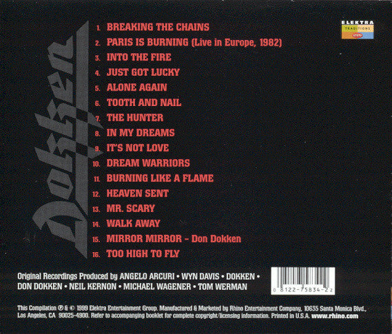 Dokken - The Very Best Of Dokken (CD) | Near Mint (NM) Near Mint (NM)