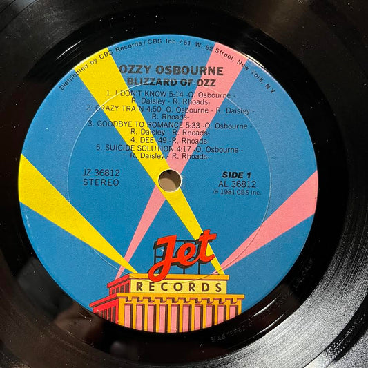 Ozzy Osbourne - Blizzard Of Ozz (VINYL) | Very Good Plus (VG+) Very Good (VG)