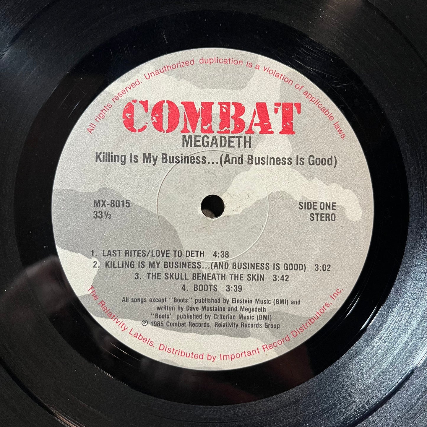Megadeth - Killing Is My Business... And Business Is Good! (VINYL) | Very Good (VG) Excellent+ (EX+)