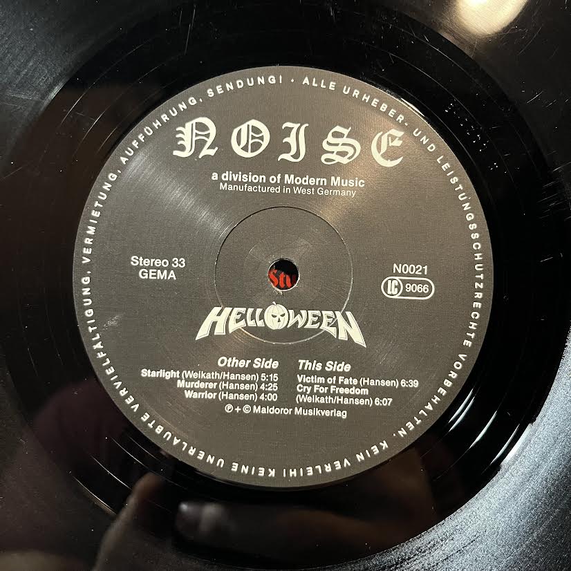 Helloween - Helloween (*GERMAN PRESS* VINYL) | Very Good (VG) Excellent+ (EX+)