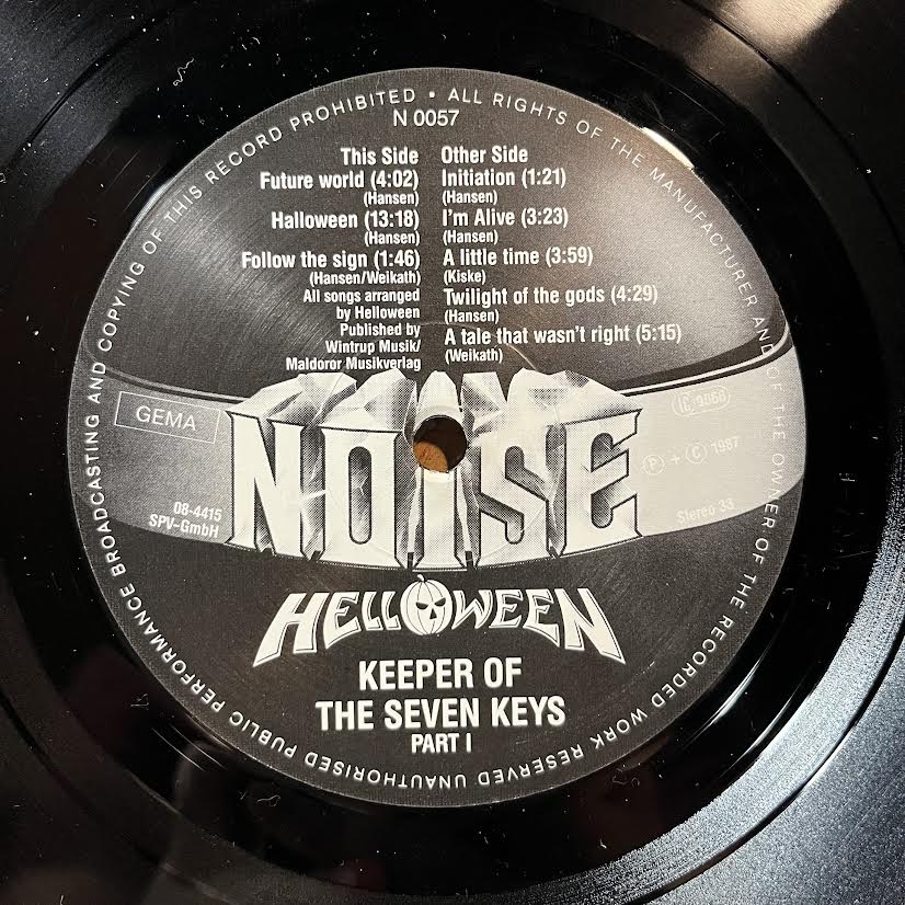 Helloween - Keeper Of The Seven Keys (Part I) (*GERMAN PRESS* VINYL) | Very Good (VG) Excellent+ (EX+)