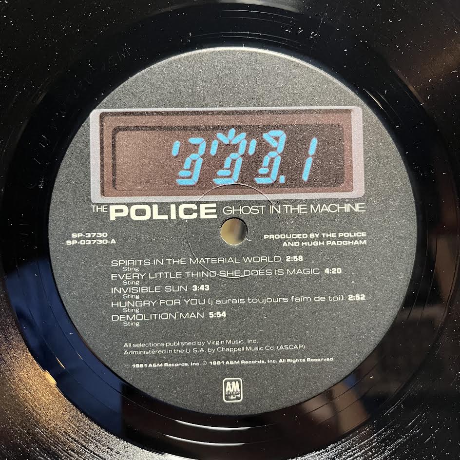 The Police - Ghost In The Machine (VINYL) | Near Mint (NM) Excellent (EX)