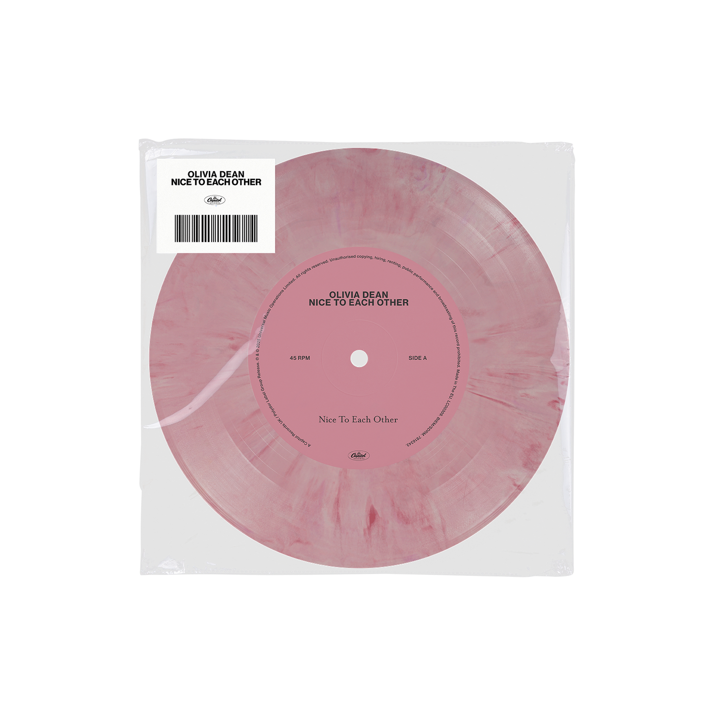 Nice To Each Other (Pink/White Vinyl 7") | Mint (M) Mint (M)