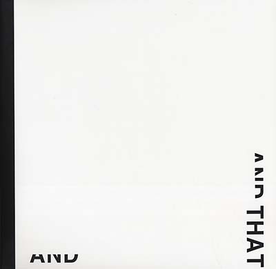 And That (VINYL) | Mint (M) Mint (M)