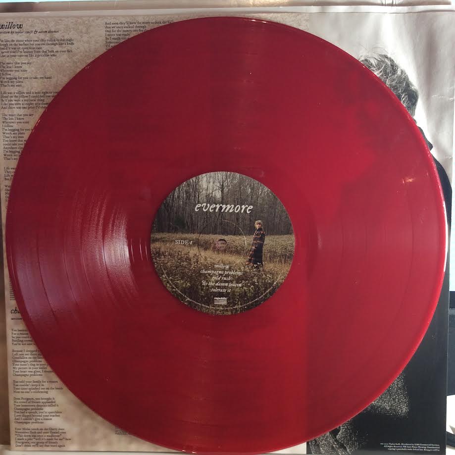 Taylor Swift - Evermore (2x OPAQUE RED VINYL) | Near Mint (NM or M-) Very Good (VG)