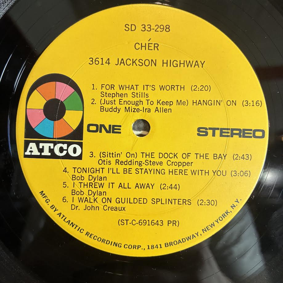 Cher - 3614 Jackson Highway (VINYL) | Very Good Plus (VG+) Very Good Plus (VG+)