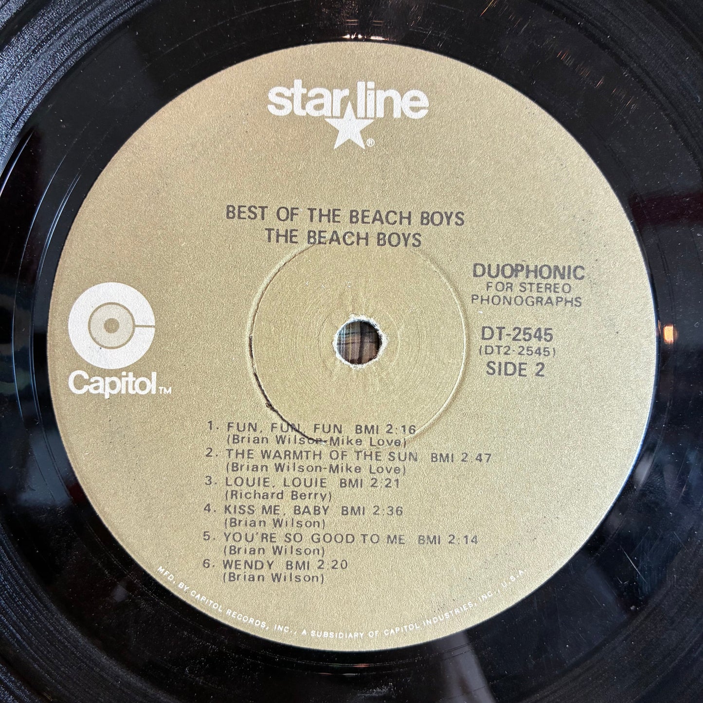 The Beach Boys - Best Of The Beach Boys (VINYL) | Very Good (VG) Excellent (EX)