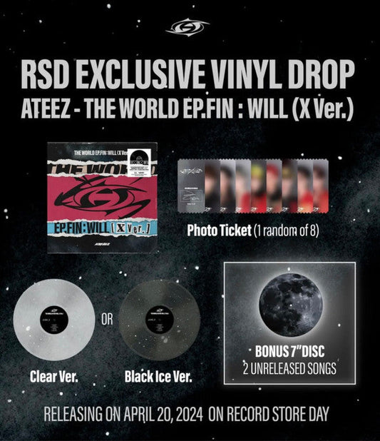 Ateez (2) - The World Ep.Fin : Will (X Ver.) (RSD VINYL) | Mint (M) Mint (M)