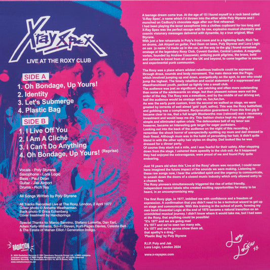 Live At The Roxy Club (COLOR VINYL) |