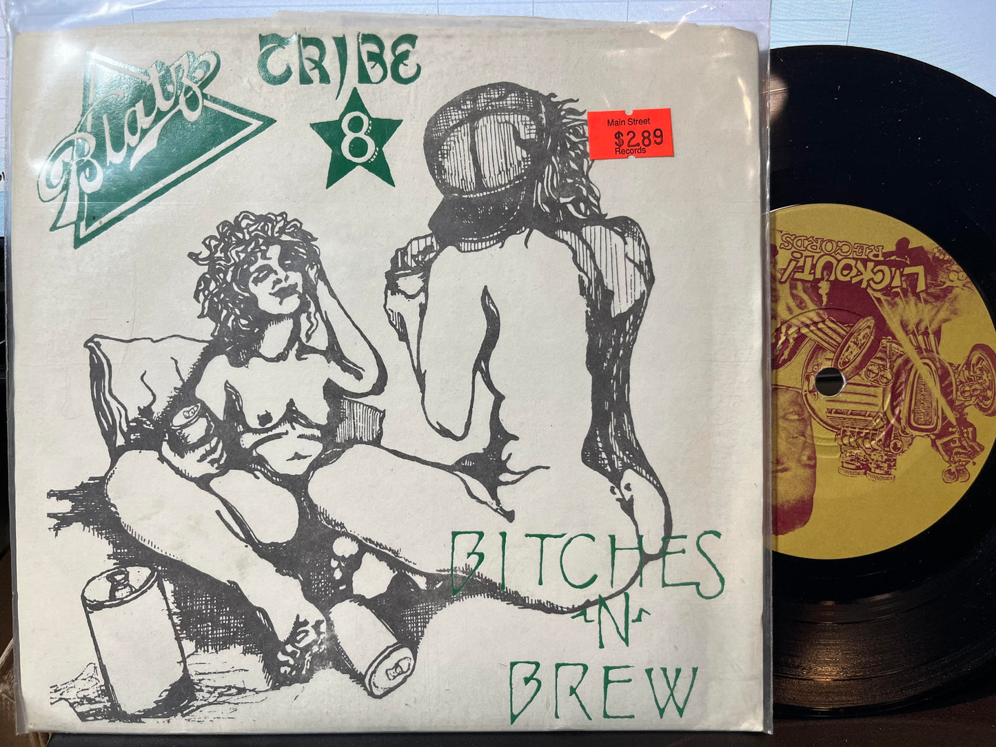 Blatz - Bitches 'N' Brew (7" VINYL) | Excellent+ (EX+) Near Mint (NM)