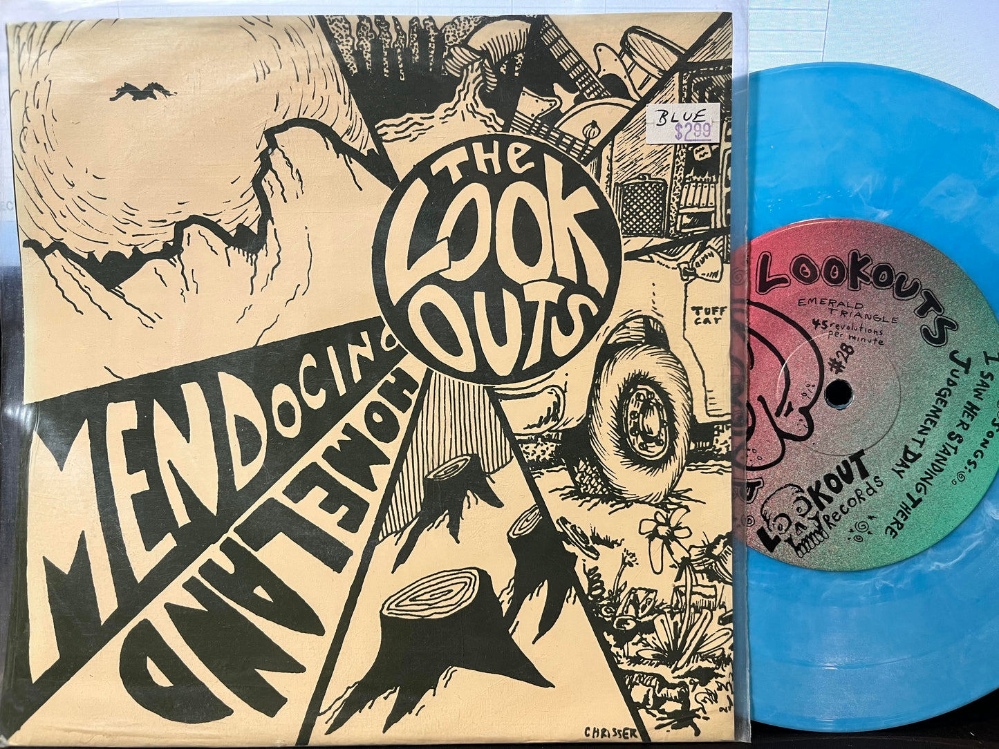 Lookouts - Mendocino Homeland (7" VINYL) | Near Mint (NM) Near Mint (NM)