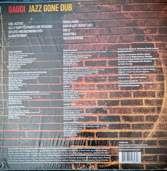 Gaudi - Jazz Gone Dub (COLOR VINYL) | Mint (M) Mint (M)