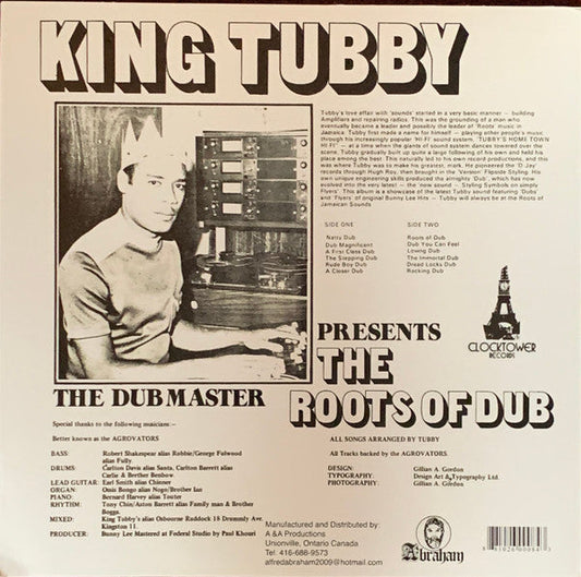 King Tubby - Presents The Roots Of Dub (VINYL) | Mint (M) Mint (M)