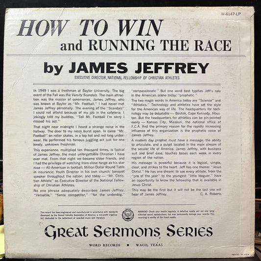 James Jeffrey - How To Win and Running The Race (VINYL) | Near Mint (NM or M-) Very Good (VG)