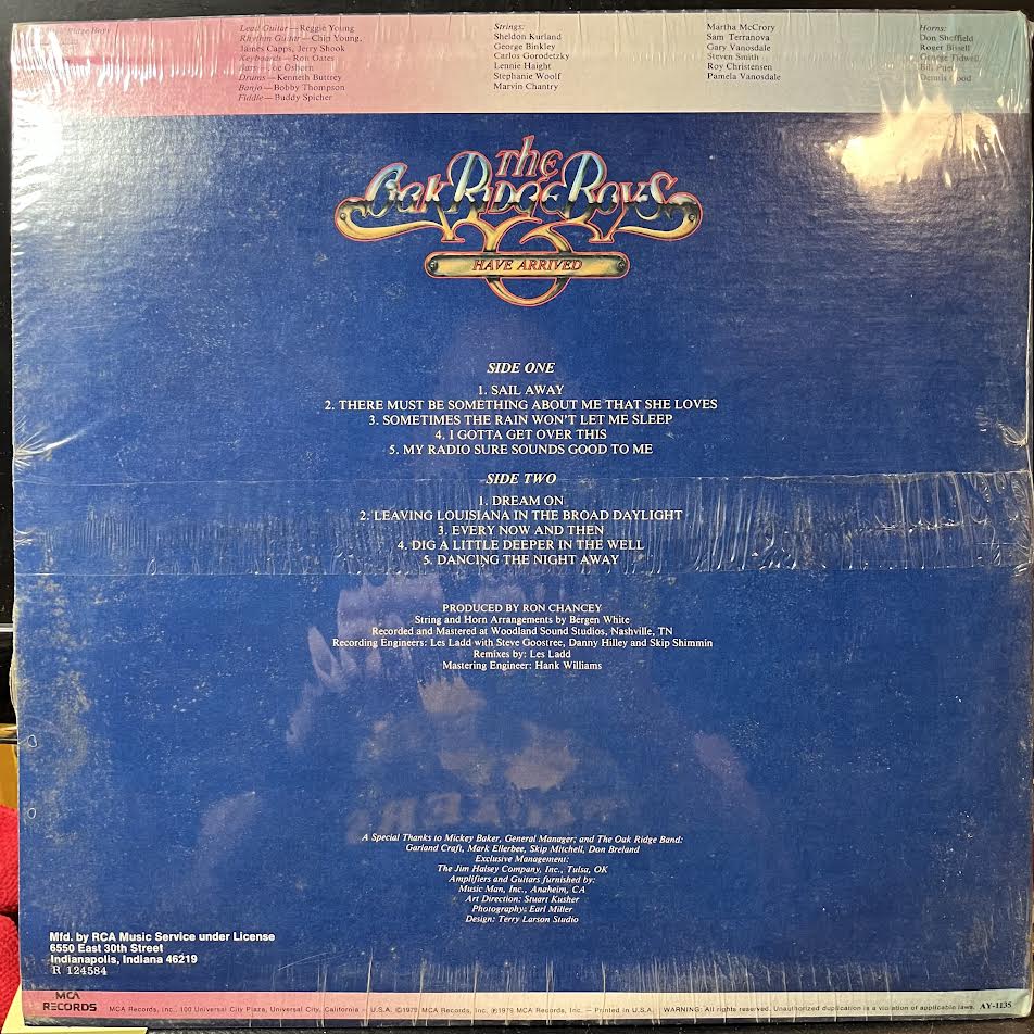 The Oak Ridge Boys - The Oak Ridge Boys Have Arrived (VINYL) | Mint (M) Near Mint (NM)