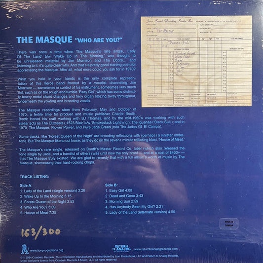 Who Are You? (VINYL) | Mint (M) Mint (M)