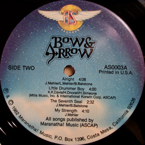 John Mehler - Bow & Arrow (VINYL) | Excellent+ (EX+) Very Good Plus (VG+)