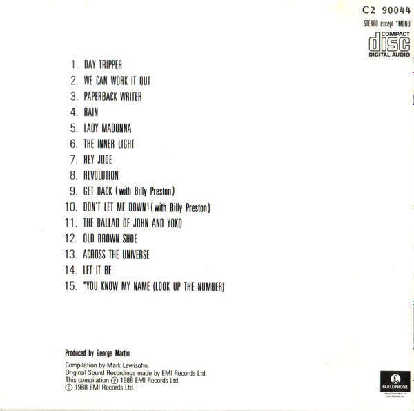 The Beatles - Past Masters: Volume Two (CD CANADA) | Excellent+ (EX+) Excellent (EX)