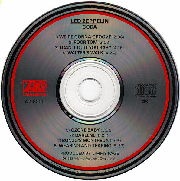 Led Zeppelin - Coda (CD) | Excellent+ (EX+) Excellent+ (EX+)