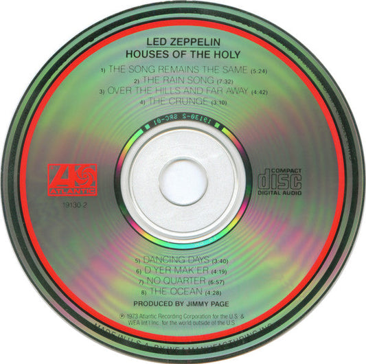 Led Zeppelin - Houses Of The Holy (CD) | Excellent+ (EX+) Near Mint (NM)