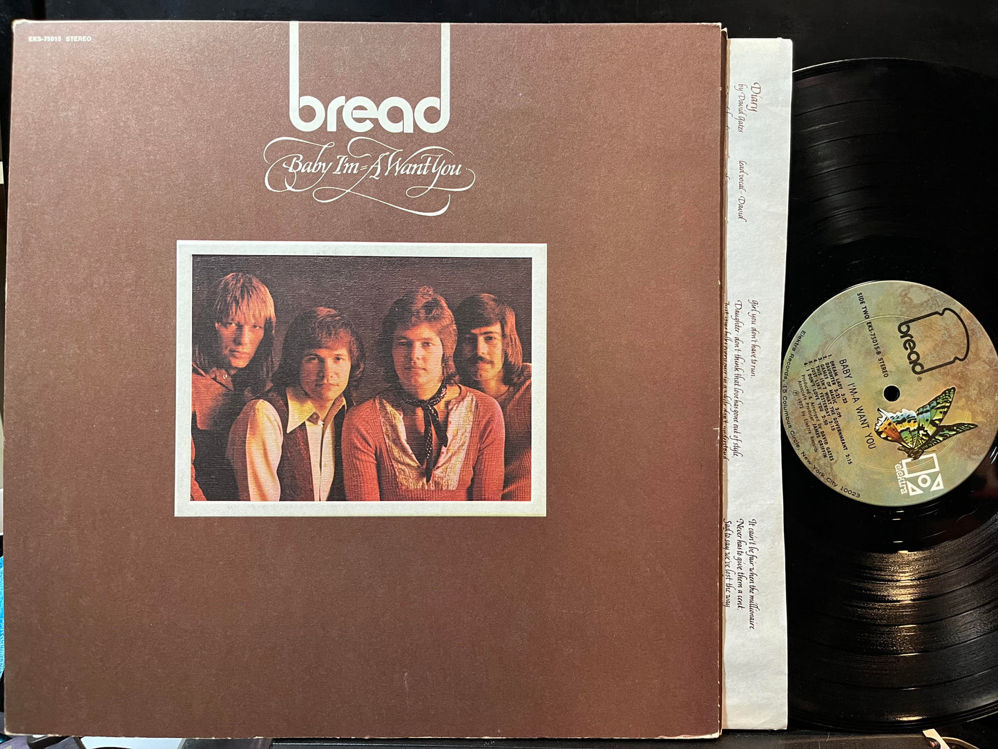 Bread - Baby I'm-A Want You (VINYL) | Excellent+ (EX+) Excellent+ (EX+)