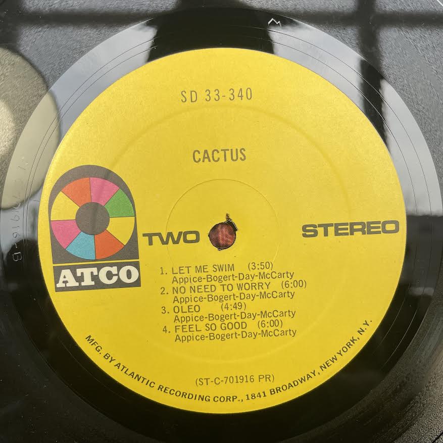 Cactus (3) - Cactus (VINYL) | Excellent (EX) Very Good Plus (VG+)