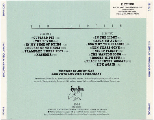 Led Zeppelin - Physical Graffiti (2xCD) | Excellent (EX) Near Mint (NM)