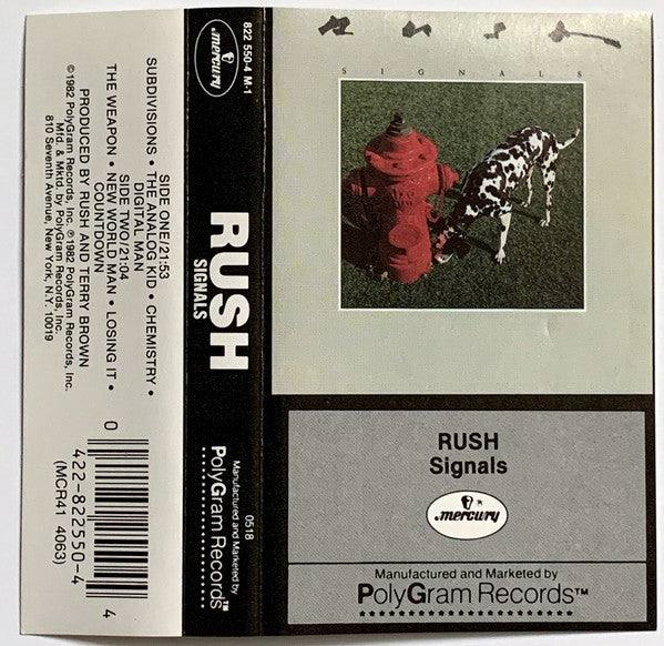 Rush - Signals (CASSETTE) | Excellent (EX) Excellent (EX)