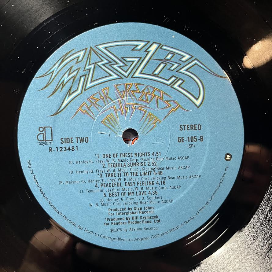 Eagles - Their Greatest Hits 1971-1975 (VINYL) | Near Mint- (NM-) Very Good Plus (VG+)
