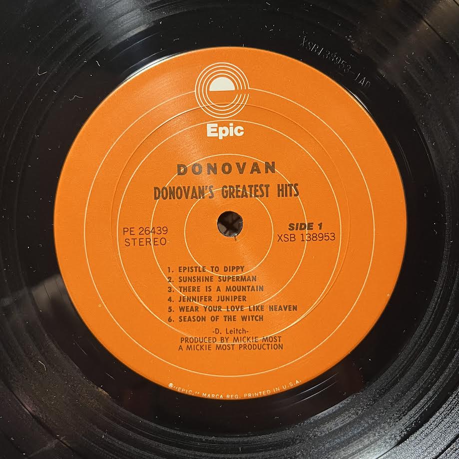 Donovan - Donovan's Greatest Hits (VINYL) | Near Mint- (NM-) Near Mint (NM)