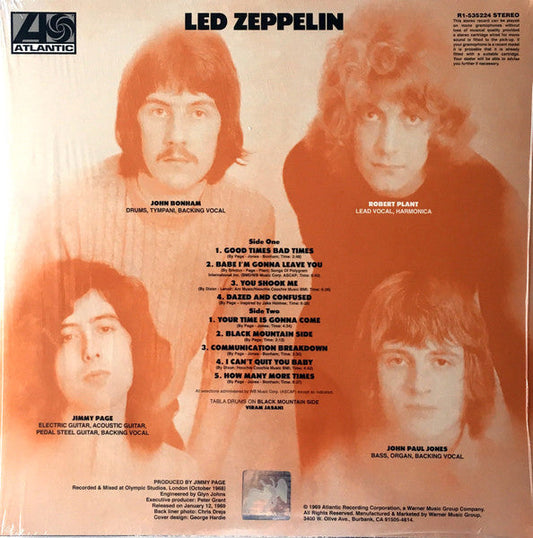 Led Zeppelin - Led Zeppelin (VINYL) | Near Mint (NM or M-) Excellent+ (EX+)