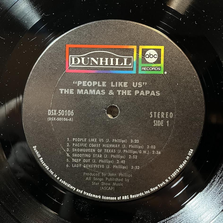 The Mamas & The Papas - People Like Us (VINYL) | Near Mint (NM) Very Good Plus (VG+)
