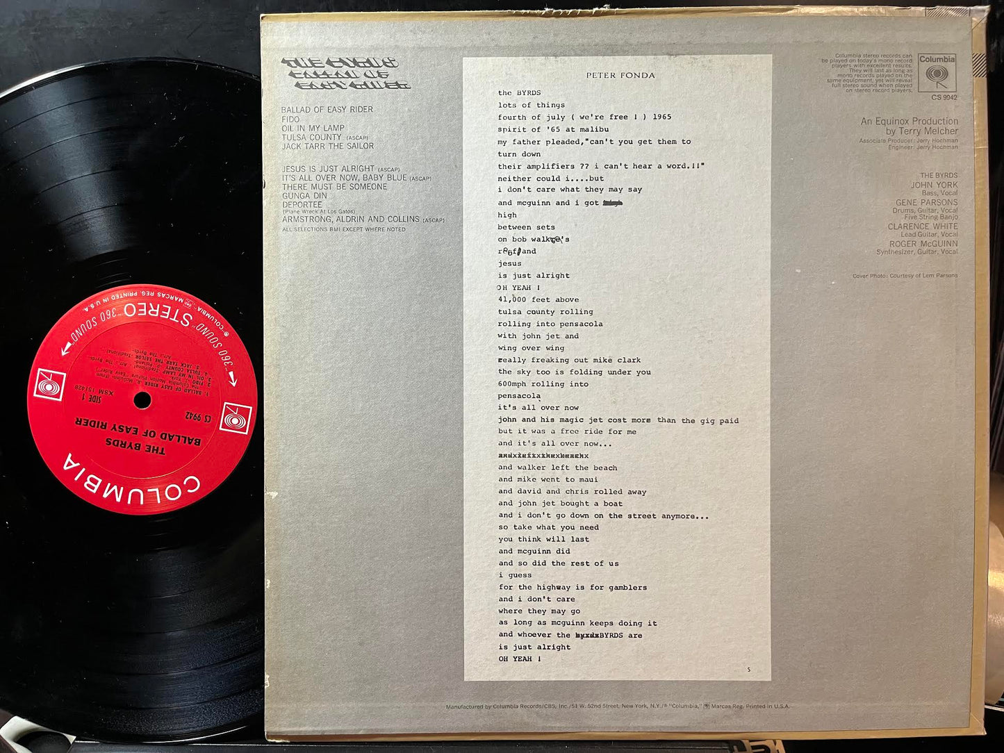 The Byrds - Ballad Of Easy Rider (VINYL) | Near Mint (NM) Excellent (EX)