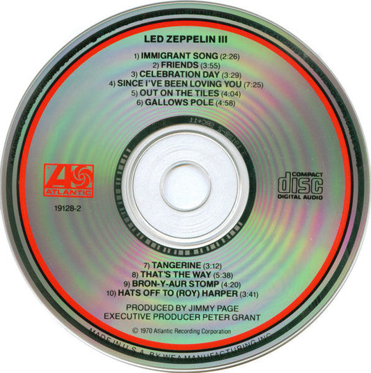 Led Zeppelin - Led Zeppelin III (CD) | Near Mint (NM or M-)