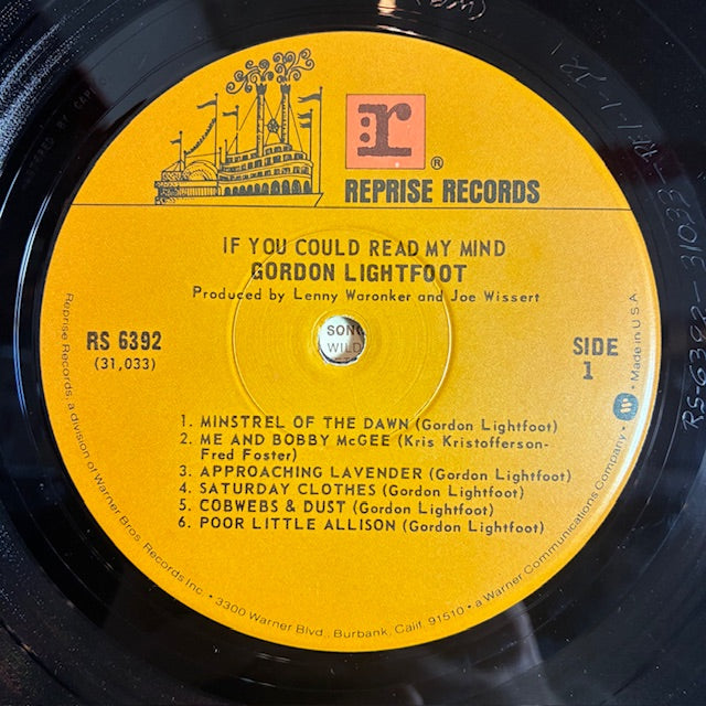 If You Could Read My Mind (VINYL) | Near Mint (NM or M-) Very Good Plus (VG+)