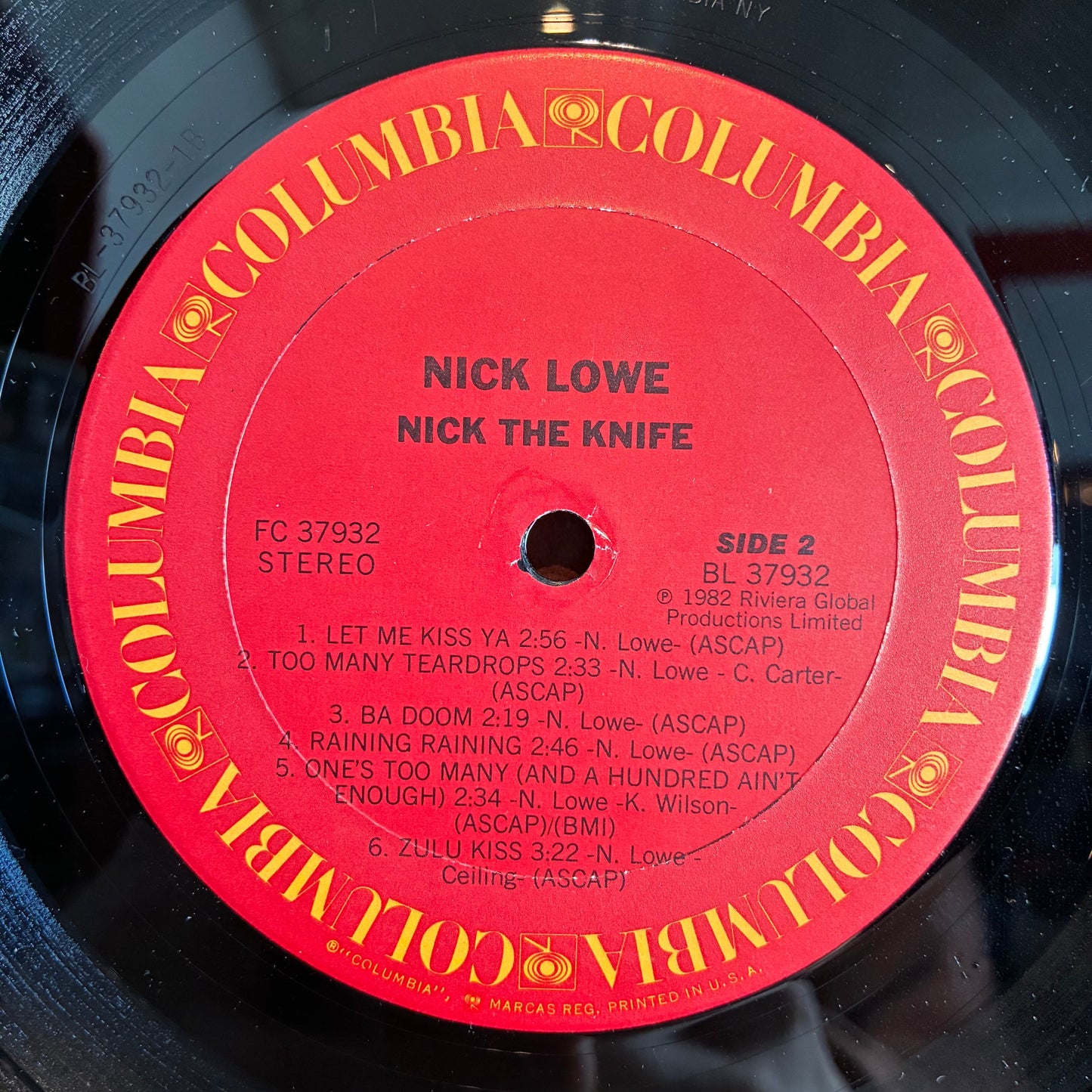 Nick Lowe - Nick The Knife (VINYL) | Near Mint (NM or M-) Very Good Plus (VG+)