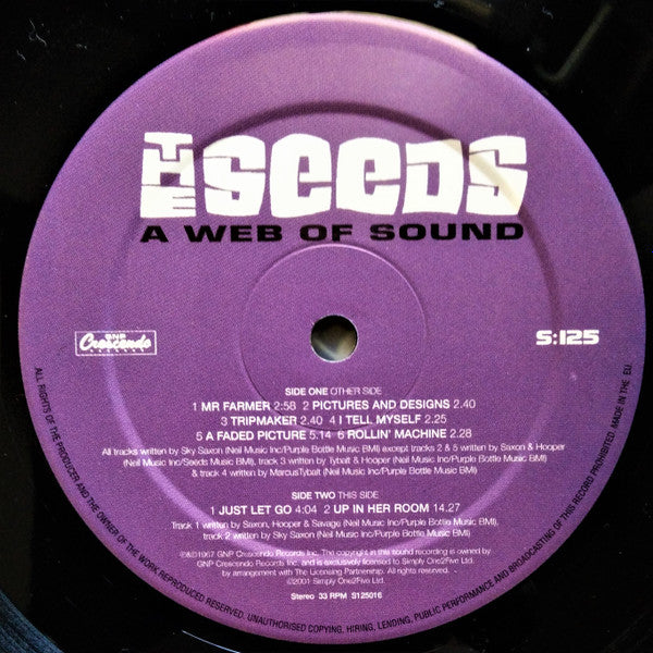 The Seeds - A Web Of Sound (VINYL) | Near Mint (NM) Near Mint (NM)